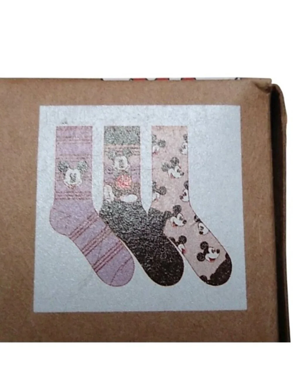 Boxed Disney Mickey + Friends Size 6-12 socks, 6 pairs